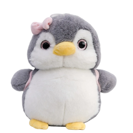 Cute Penguin Plush Fluffy Toy (Gray)